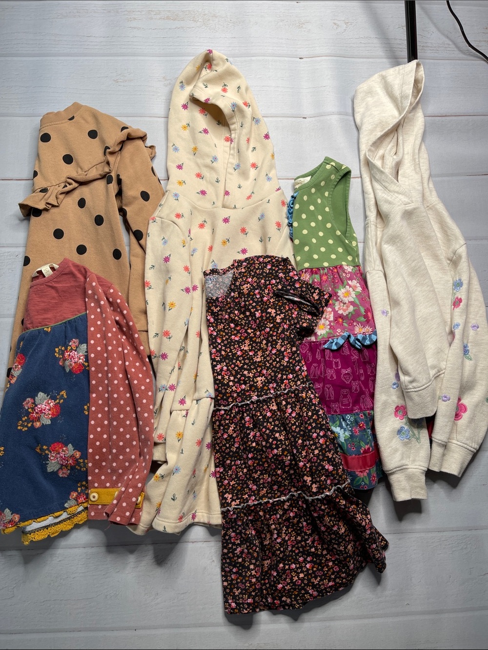Girls 6 Bundle Matilda Jane Crewcuts Tucker Tate H&M Dress Sweatshirt Dresses